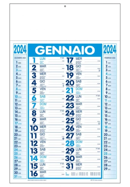 calendario olandese personalizzato 2025 C1290B