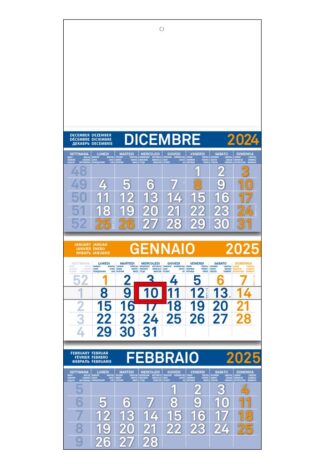Calendario trittico 2025 personalizzato per aziende cod. 811