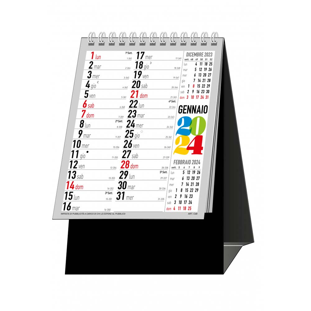 Calendario da Tavolo Panoramico - Modello 2