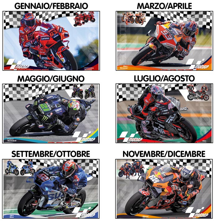 Calendario illustrato Moto GP 2024