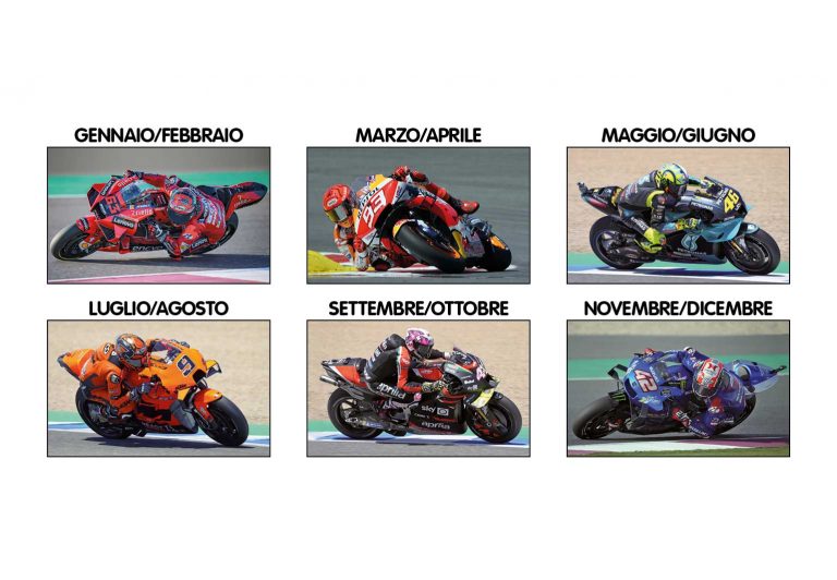 Calendario illustrato Moto GP 2022  CalendariAziendali.com