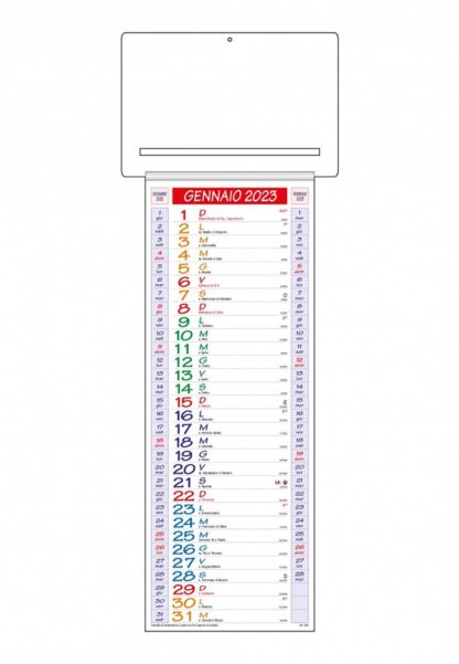 Calendario passafoglio multicolor CP09