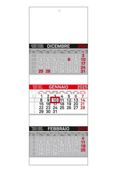 Calendario trittico 2025 personalizzato per aziende cod. 805