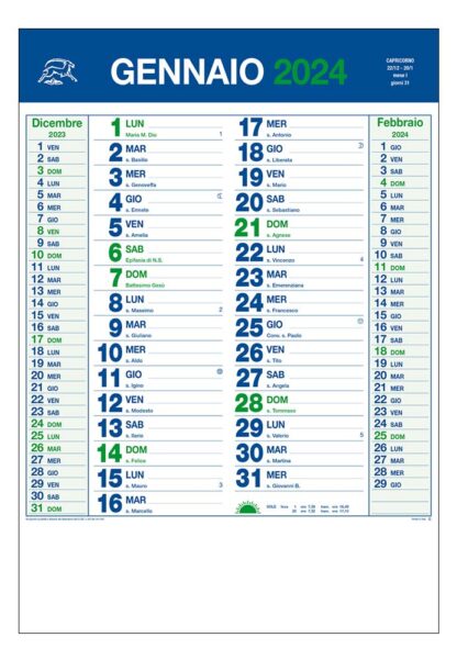 Calendario olandese 2024 personalizzato o neutro in carta uso mano