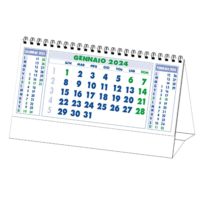 Calendario da tavolo con stampa
