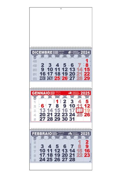 Calendario trittico aziendale 2025 C3651A