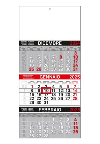 Calendario trittico personalizzato per aziende 2025 810