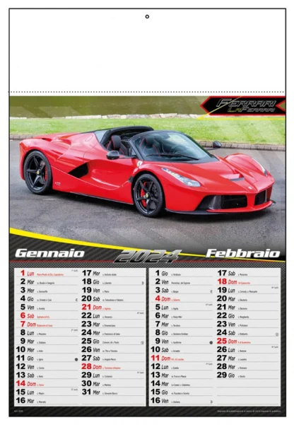 Calendario auto sportive 2024 D2390