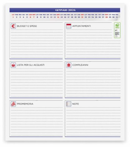 Calendario olandese PA650BL retro