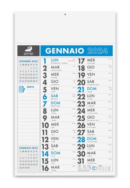 Calendario olandese da muro 2024 PA363BL